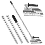 TreasurePulse Stainless Steel Metal Detecting Sand Scoop & Shovel Kit – 2-in-1 Beach Sifter with Ergonomic Handle