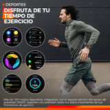 EIGIIS KT76 Smart Watch – 3ATM Waterproof Outdoor Fitness Tracker with Compass, Flashlight, Bluetooth Calling & Health Monitoring