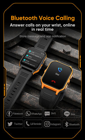 COLMI P73 Military Outdoor Smartwatch – 1.9" Display, Bluetooth Calling, 100+ Sport Modes, IP68 Waterproof