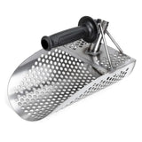 Stainless Steel Sand Scoop Shovel for Metal Detecting – SUS304 Beach & Underwater Sand Sifter