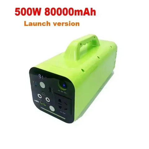 Robinella 500W Portable Power Station – 80000mAh LiFePO4 Battery Backup | AC/DC/USB Output | Outdoor Camping & Emergency Power Supply (220V)