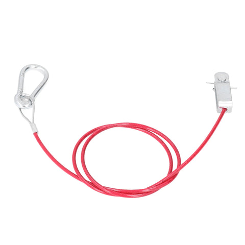 3.3ft Universal Trailer Safety Breakaway Cable – Anti-Drop Stainless Steel with Carabiner & Ring