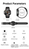 LIGE 2025 GPS Smartwatch for Men – Outdoor Sport Watch with AI Assistant, Compass, Altimeter, Barometer, and 3ATM Waterproof Protection