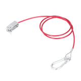 3.3ft Universal Trailer Safety Breakaway Cable – Anti-Drop Stainless Steel with Carabiner & Ring