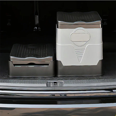 Portable Folding Travel Toilet – Anti-Odor Emergency Potty for Car, Camping, and Outdoor Use (Black/Grey)