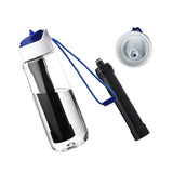 750ml Portable Water Filter Bottle – Outdoor Survival Straw Cup with 0.01 Micron Filtration | Emergency Purifier for Camping & Hiking