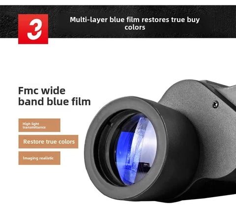 High-Power HD Telescope with Maitian Optical Glass – Portable Zoom Lens for Outdoor Concerts & Mobile Photography