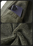 Men's Pilot Bomber Jacket – Winter Fleece-Lined Tactical Windbreaker
