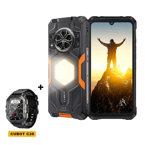 Cubot KingKong Power 5 – Rugged Smartphone with 15300mAh Battery, 6.88" 120Hz Display, Android 15, 16GB RAM + 128GB Storage, IP68/IP69K