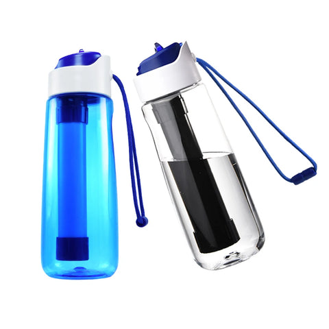 750ml Portable Water Filter Bottle – Outdoor Survival Straw Cup with 0.01 Micron Filtration | Emergency Purifier for Camping & Hiking