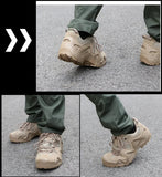 Men’s Tactical Combat Hiking Boots – Waterproof Nylon & Suede Outdoor High Tops for Work, Climbing & Trekking