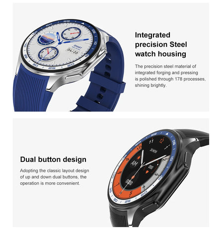 OPPO Watch X Smartwatch – 1.43" AMOLED Display, 4GB MP4/MP3 Player, Bluetooth 5.3, Multi-Sport & Health Tracking, IP68 Waterproof