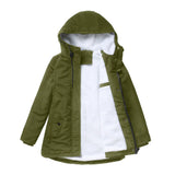 Women's Warm Hooded Parka – Thick Plush Mid-Length Winter Coat (S–5XL)