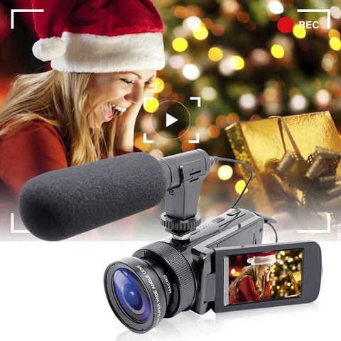 DV100 Camcorder – High-Quality Audio & Video Recording for Vlogs and More