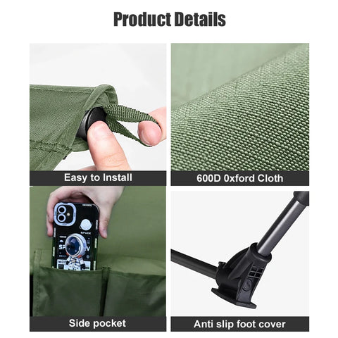 WESTTUNE Camping Cot – Portable Folding Bed for Outdoor Adventures