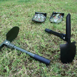 Multifunction Folding Tactical Shovel – Survival & Camping Tool Kit with Canvas Bag