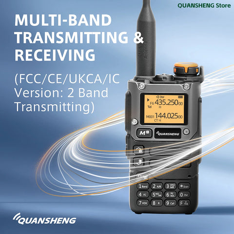 Quansheng UV-K5(8) Long-Range Dual Band Walkie Talkie – 200 Channel Portable Two-Way Radio with AM/FM, Emergency Weather, Cross-Band Intercom & Type-C Charging