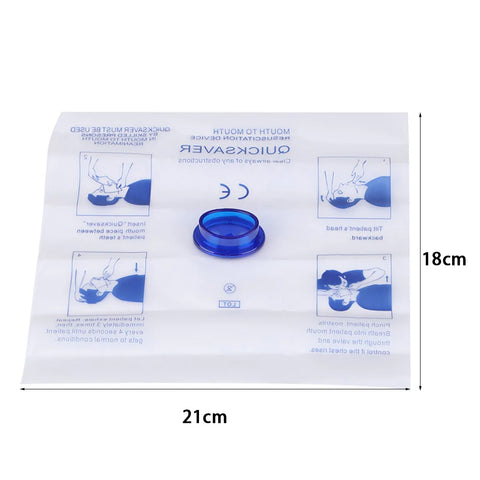 Disposable CPR Face Shield – Emergency Breathing Barrier Mask for First Aid & Training (1–10 Pack)