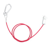 3.3ft Universal Trailer Safety Breakaway Cable – Anti-Drop Stainless Steel with Carabiner & Ring