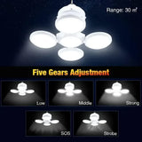 Solar Folding LED Camping Lantern – USB Rechargeable Emergency Light with 5 Modes & Hook (2400mAh, Waterproof, Remote Optional)