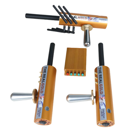 AKS 6-Antenna Long-Range Underground Detector – Detect Gold, Silver, Copper, Gems & Diamonds (Up to 800m Range / 12M Depth)