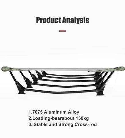 WESTTUNE Camping Cot – Portable Folding Bed for Outdoor Adventures