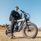 Coswheel CT20S 2000W Electric Dirt Bike – 60V 27.5Ah Fat Tire Ebike for Adults (20" Off-Road Tires, 161km Range)