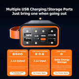 Xiaomi 200000mAh Solar Power Bank – Ultra-High Capacity with Built-in Cables, LED Light & Quick Charge