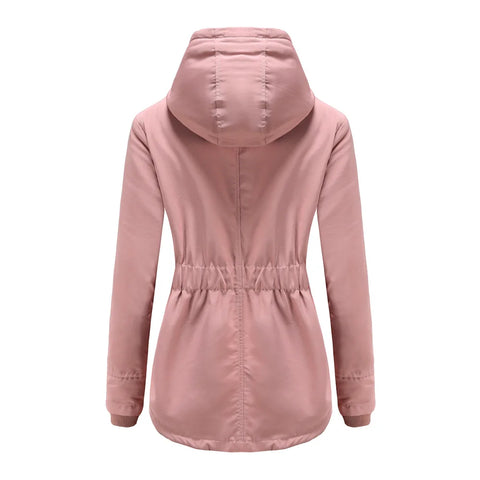 Women's Warm Hooded Parka – Thick Plush Mid-Length Winter Coat (S–5XL)