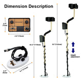 F004 High-Sensitivity Gold & Treasure Metal Detector – Deep Target Audio, 71kHz Precision Coil