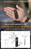 ROXON S504G Mini Folding Multi-Tool Knife with Scissors – Interchangeable, Locking Blade for Outdoor & Camping