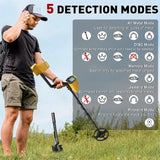 TC-220 Portable Metal Detector – 5 Detection Modes, Smart LCD, Deep Scan Precision
