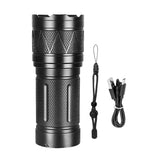 9000000LM Rechargeable Tactical LED Flashlight – 600W, Long-Range Beam, 12000mAh Power Bank, Waterproof & Zoomable