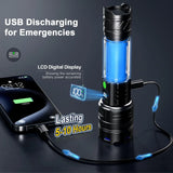 MaxLumenit™ 1,000,000 Lumen Rechargeable LED Flashlight – Ultra-Bright, USB-C, Waterproof, Zoomable Torch for Outdoor & Emergency Use