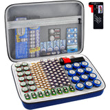 Battery Organizer Case with Tester – Large Capacity Storage Holder for Home & Garage