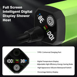 LIXADA Digital Camping Shower Kit – 6000mAh Portable Outdoor Shower with Intelligent Display for RV & Camping