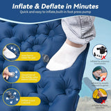 Double Camping Air Mattress with Built-In Pillows – Ultralight Inflatable Sleeping Pad for 2 – Waterproof, Compact & Durable