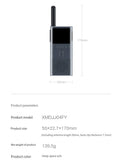 Xiaomi Walkie Talkie 2S – 4W Power, 5KM Range, IP54 Waterproof, 120-Hour Standby, Dual Mode Communication