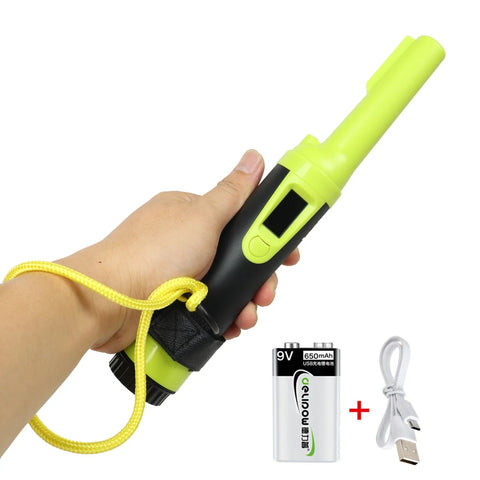 HS-10 High-Sensitivity Waterproof Handheld Pinpointer with LCD Display – 360° Detection, IP68 Rated