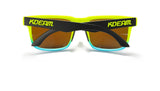 KDEAM Polarized Sunglasses – Unisex Square Frame UV400 Outdoor Eyewear (Red Mirror Lens, Model KD332)