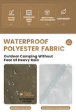 Mobi Garden 3–4 Person Waterproof Camping Tent – Double-Layer, UV & Rain Protection, Lightweight Trekking Shelter