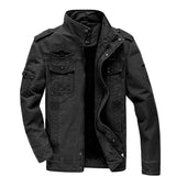 Men’s Plus Size Military Cargo Jacket – Spring & Autumn | Sizes M–6XL | Lightweight, Breathable, Tactical Style