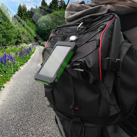 200,000mAh Solar Power Bank – Heavy-Duty Outdoor Backup Charger with Dual USB, LED Flashlight & Compass