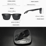 KDEAM Polarized Sunglasses – Unisex Square Frame UV400 Outdoor Eyewear (Red Mirror Lens, Model KD332)