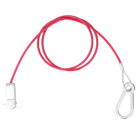 3.3ft Universal Trailer Safety Breakaway Cable – Anti-Drop Stainless Steel with Carabiner & Ring
