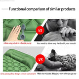SHXI Ultralight Diamond-Shaped Inflatable Sleeping Pad – Single Person, Waterproof TPU Camping Mat