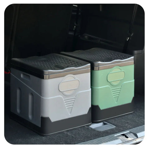 Portable Folding Travel Toilet – Anti-Odor Emergency Potty for Car, Camping, and Outdoor Use (Black/Grey)