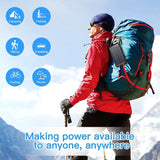 Solar Power Bank – Waterproof, Fast Charging, High-Capacity Powerbank with SOS & LED Light for Outdoor Survival