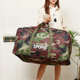 Camouflage Waterproof Oxford Travel Duffle Bag – Large Capacity Moving & Storage Bag
