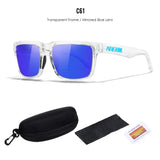 KDEAM Polarized Sunglasses – Unisex Square Frame UV400 Outdoor Eyewear (Red Mirror Lens, Model KD332)